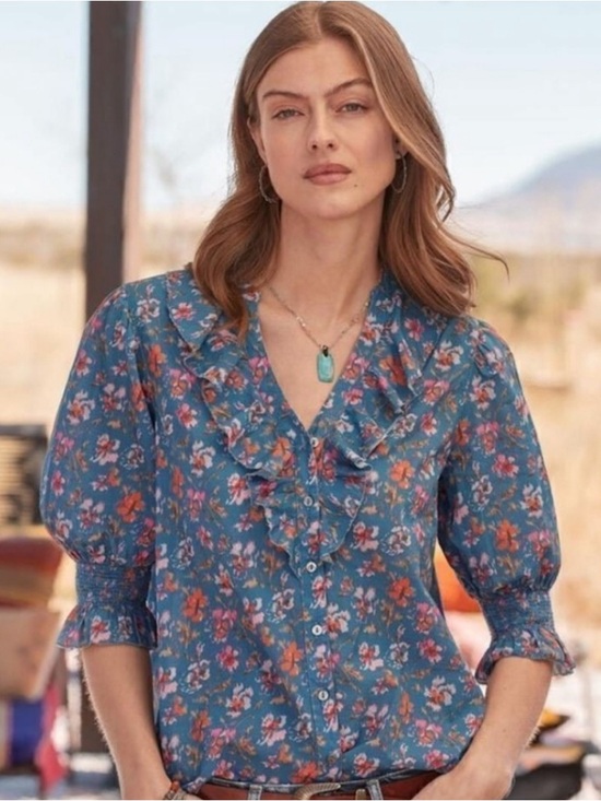 Sundance Tops - Sundance "Jeanie" Ruffle Blouse